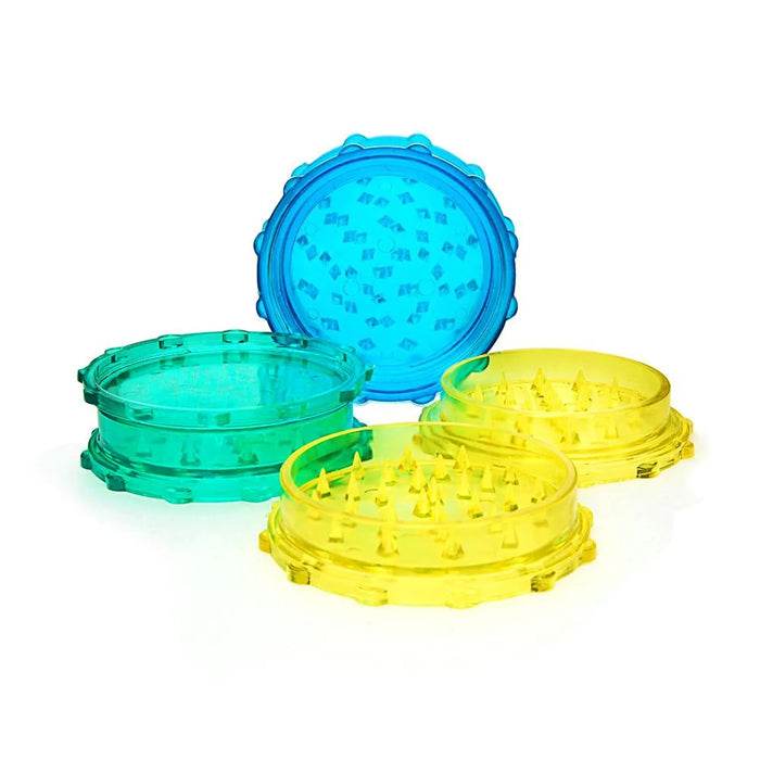 Large Acrylic Two Layer Grinder 61mm - Bong Empire