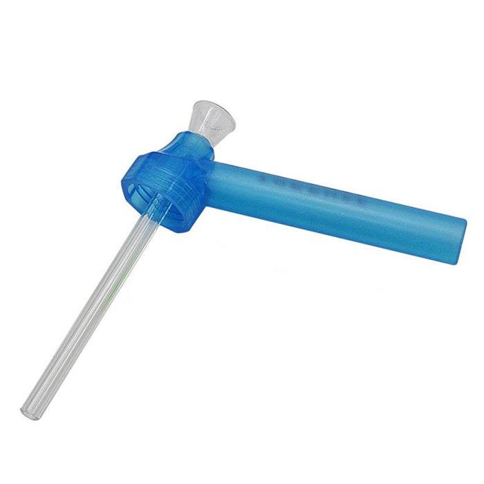 Top Puff Portable Screw on Converter Water Bottle Bong Blue - Bong Empire