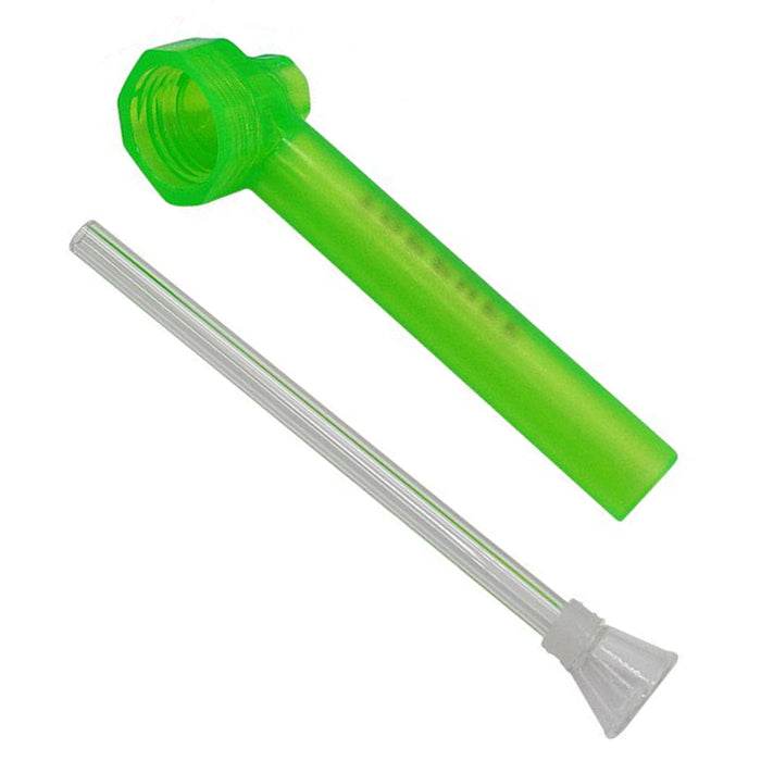 Top Puff Portable Screw on Converter Water Bottle Bong Green - Bong Empire