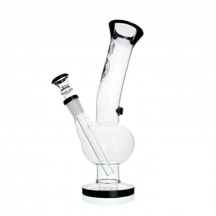 Agung Bull Bubble Glass Bong 25cm Black - Bong Empire
