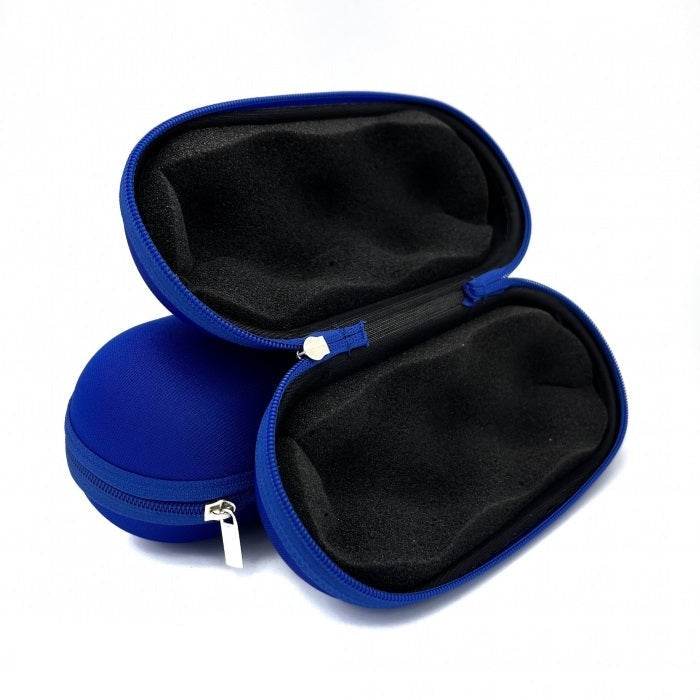 Medium Sweet Puff Glass Pipe Pouch Case With Zip Lock Blue - Bong Empire