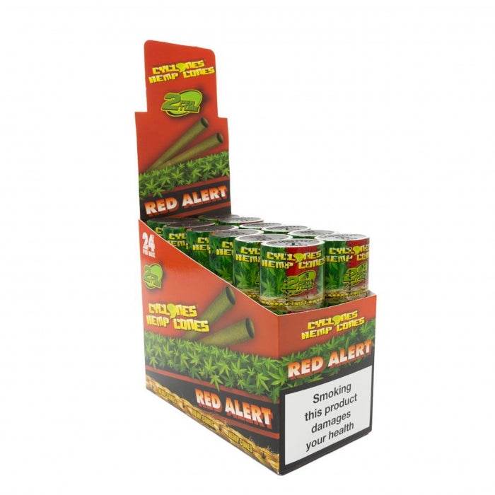 Cyclone Strawberry Red Alert Wraps 2 Pack - Bong Empire