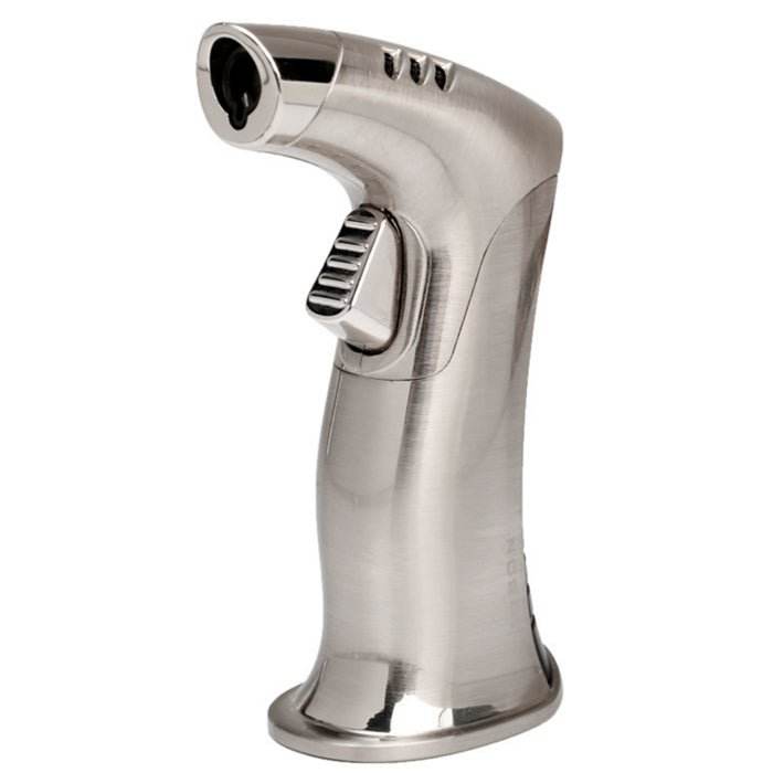 JOBON Desktop Jet Lighter Silver - Bong Empire