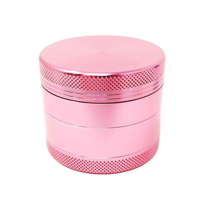 Light Pink 4 Layers Aluminium Alloy Grinder 40mm - Bong Empire