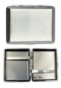Silver Cigarette Hard Case Tobacco Storage - Best Bongs And More
