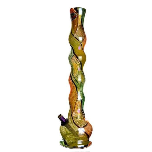 MWP 3G Colourful Multi Bubble Glass Bong 46cm - Bong Empire