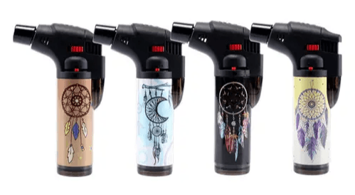 Dream Catcher Design Refillable Blow Torch Jet Lighter - Best Bongs And More