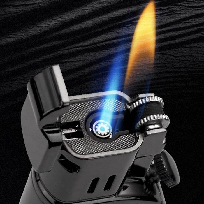 Honest Metal Jet And Soft Dual Flame Flint Lighter - Bong Empire