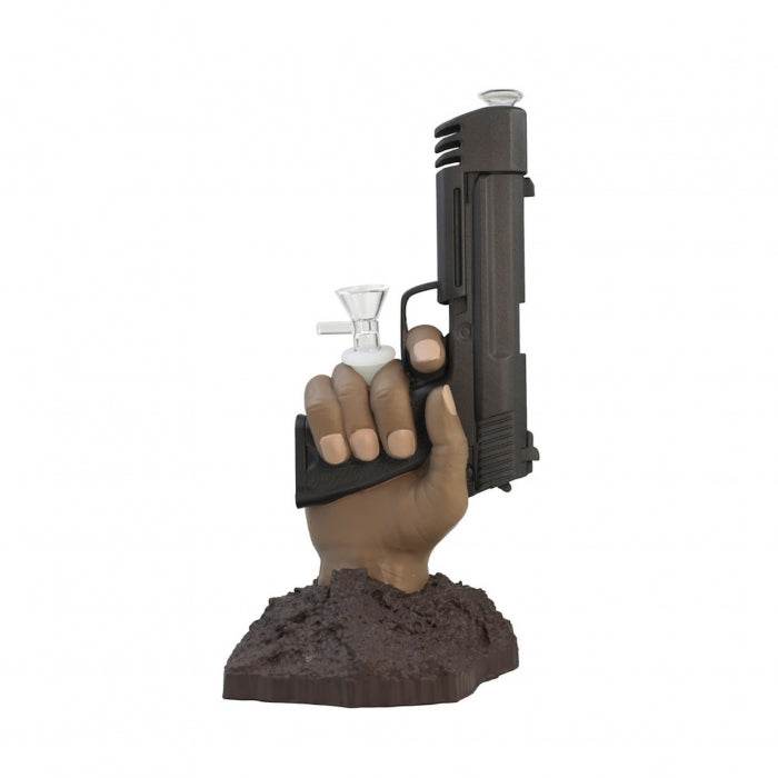 Pistol In Hand Silicone Bong 27cm - Bong Empire