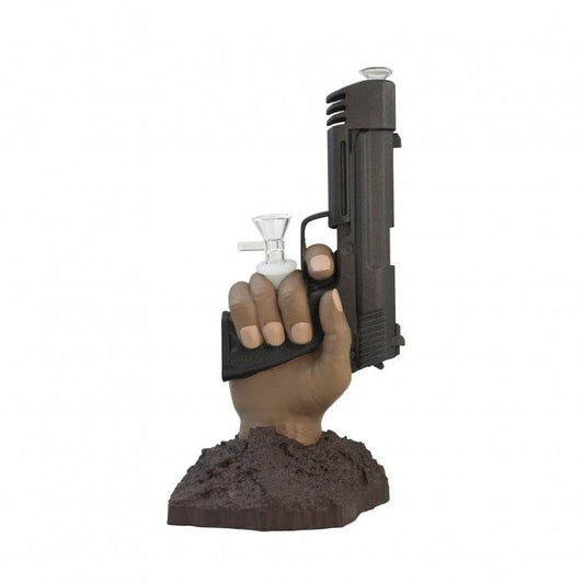Pistol In Hand Silicone Bong 27cm - Bong Empire