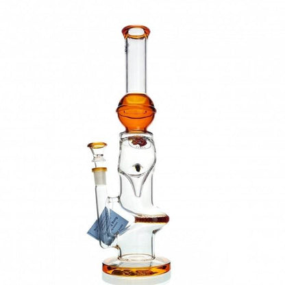 Agung Angry Bull Percolator Glass Bong 35cm Orange - Bong Empire