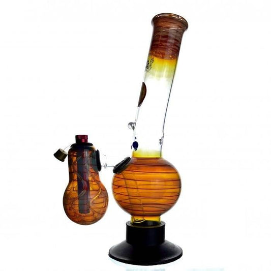 Agung Booster Double Chamber Glass Bong 32cm - Bong Empire