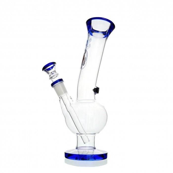 Agung Bull Bubble Glass Bong 25cm Blue - Bong Empire