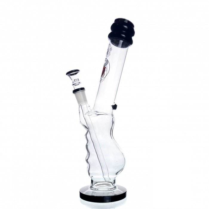 Agung Gripper Glass Bong 33cm Black - Bong Empire