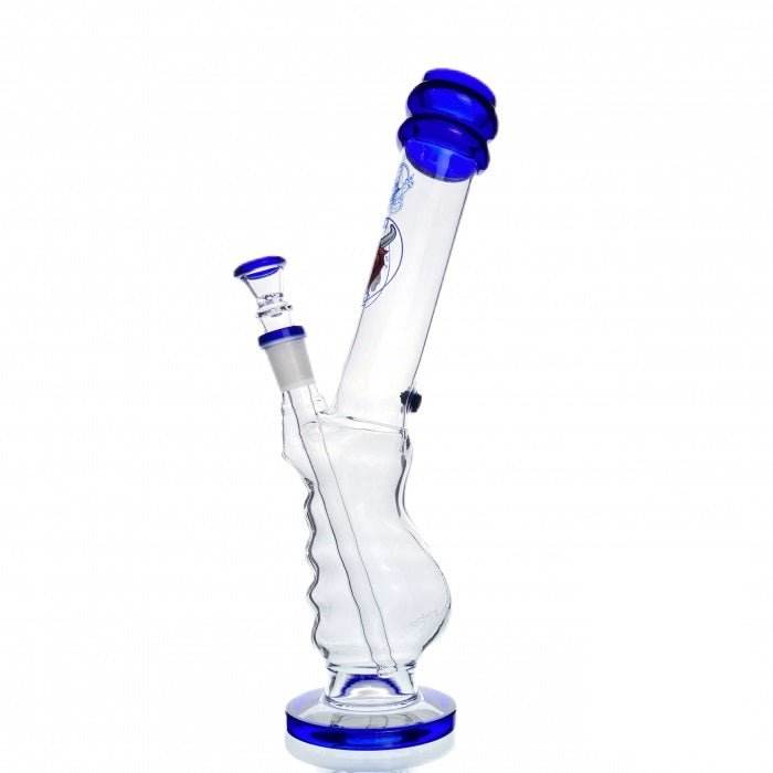 Agung Gripper Glass Bong 33cm Blue - Bong Empire