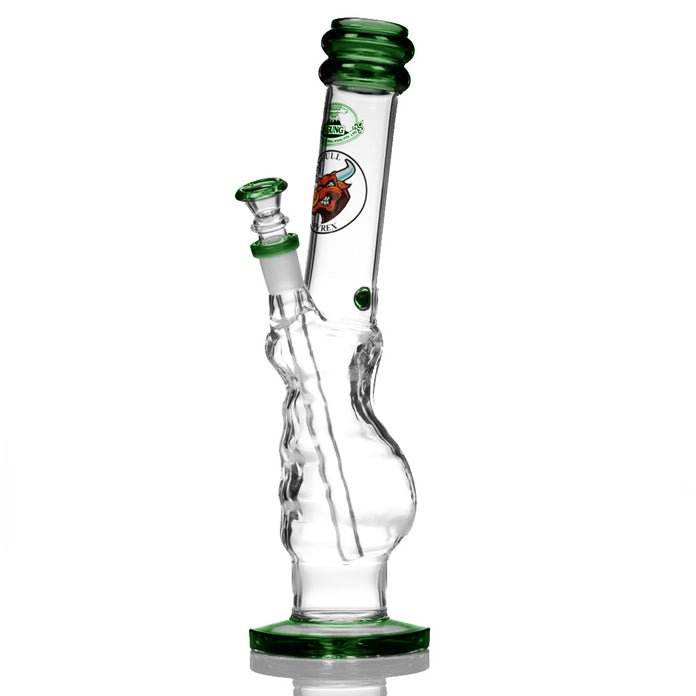 Agung Gripper Glass Bong 33cm Green - Bong Empire