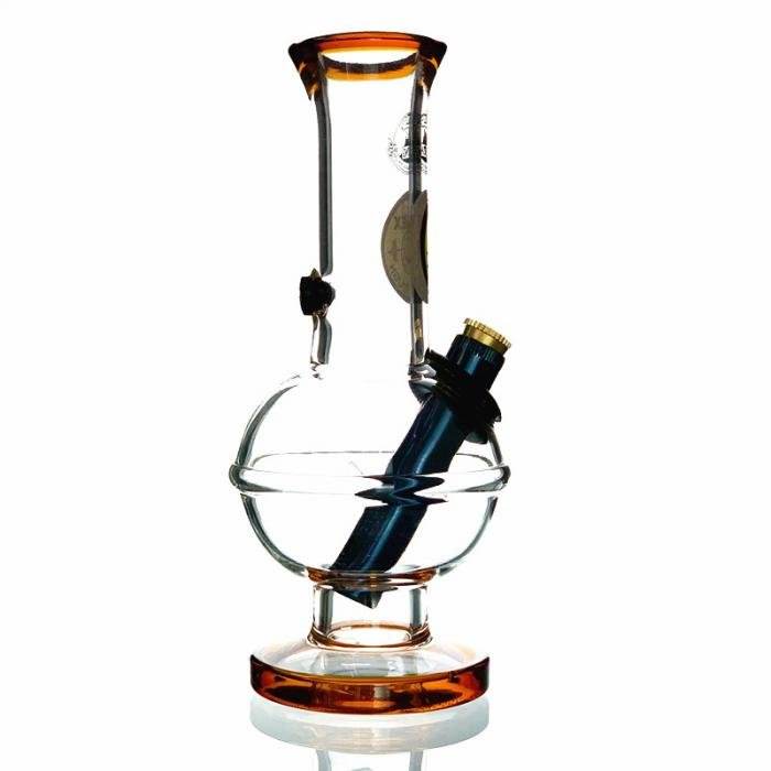 Agung Little Rascal Glass Bong 18cm Amber - Bong Empire