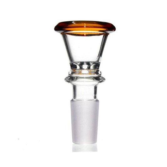 Agung Medium Glass Cone Piece 14mm Amber - Bong Empire