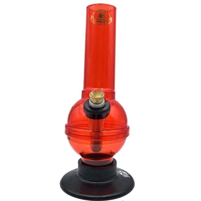 Agung Semi Classic Acrylic Bong 20cm Red - Bong Empire