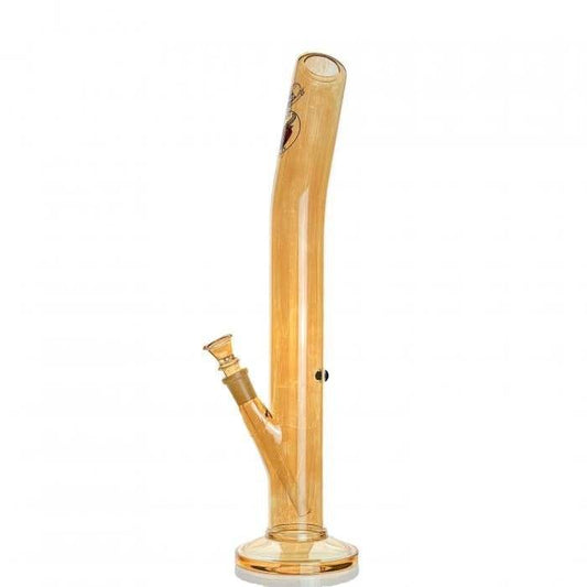Agung The Bent Gold Luster Glass Bong 41cm - Bong Empire