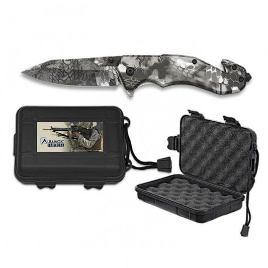 Albainox Python Camo Folding Knife In Gift Box 16cm - Bong Empire