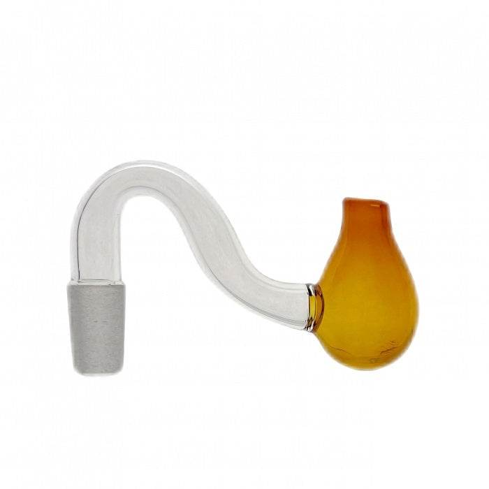 Mini Coloured Glass Bubbler Top Pipe 14mm / 8cm Amble - Bong Empire