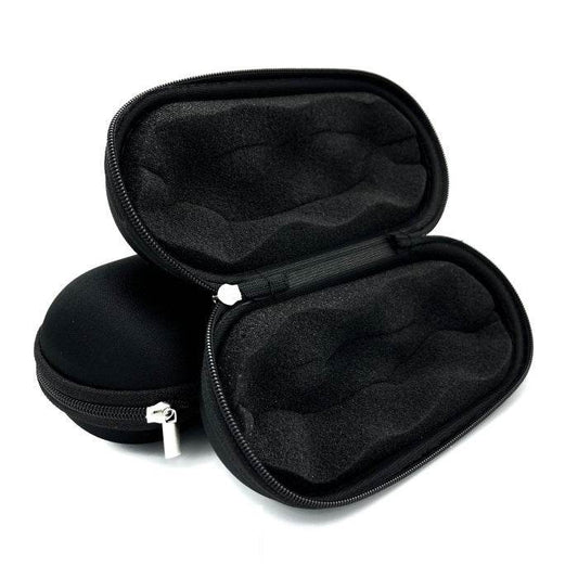 Medium Sweet Puff Glass Pipe Pouch Case With Zip Lock Black - Bong Empire