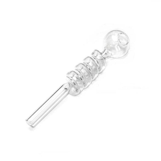 Curly Sweet Puff Glass Pipe 14cm - Bong Empire