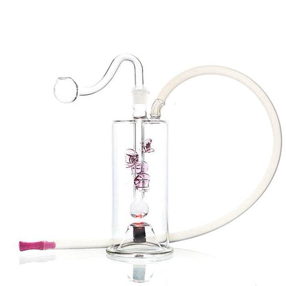 Glass Bubbler Water Pipe With LED 13cm - Bong Empire