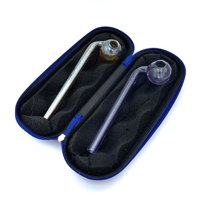 Large Sweet Puff Glass Pipe Pouch Case With Zip Lock - Bong Empire
