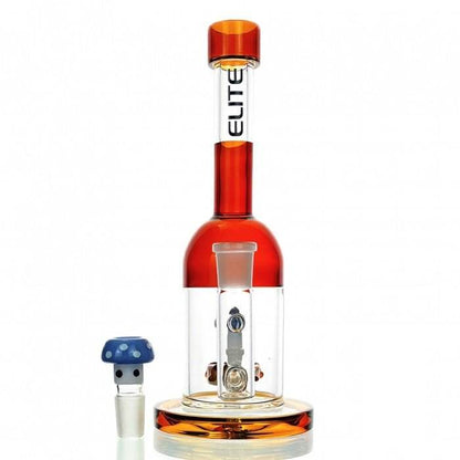 Elite Mushroom Percolator Glass Bong 25cm - Bong Empire
