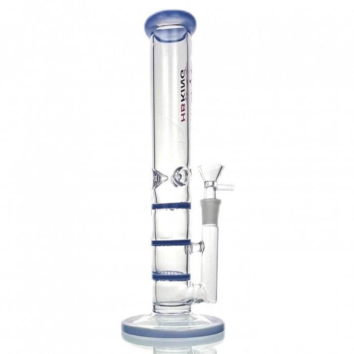 Triple Honeycomb Percolator Straight Tube Glass Bong 28cm Jade - Bong Empire