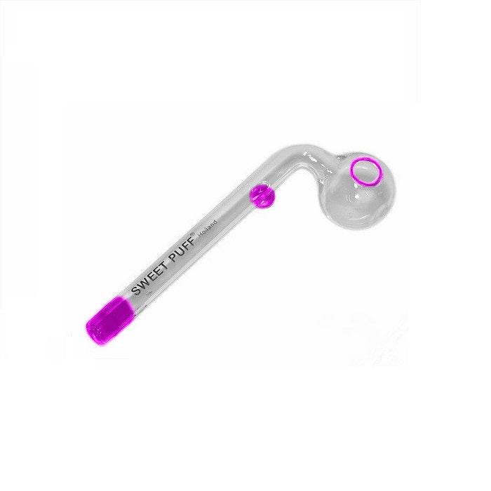 Sweet Puff Glass Pipe 12cm Pink - Bong Empire