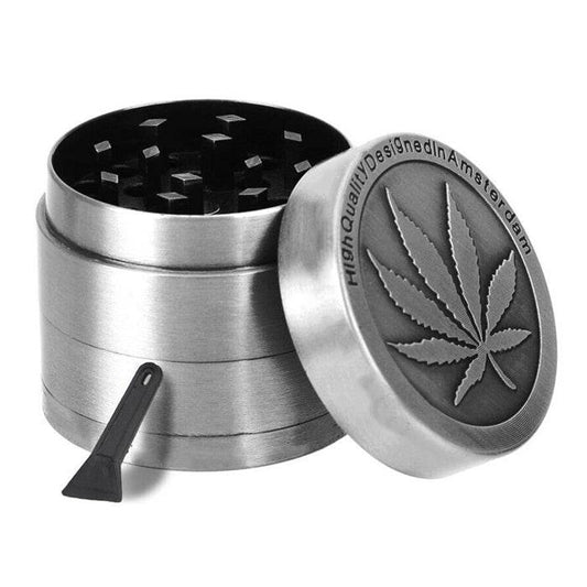 Amsterdam Zinc Alloy 4 Layer Grinder 40mm - Bong Empire