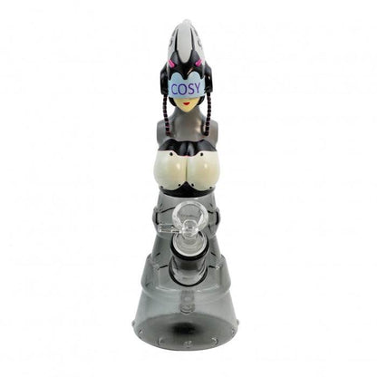 Cosy Influx Of Women Silicone Glass Bong 25cm - Bong Empire