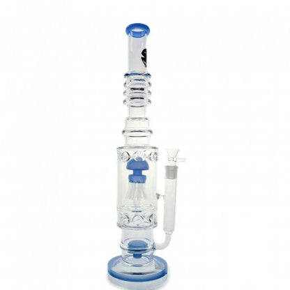 Stone Age Blue Percolator Glass Bong 50cm - Bong Empire