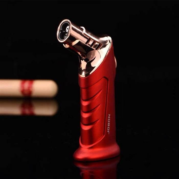 JOBON Double Flame Standing Jet Lighter Red - Bong Empire