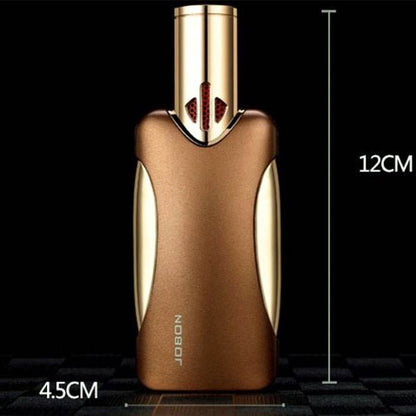 Jobon Quadruple Jet Flame Lighter Gold - Bong Empire