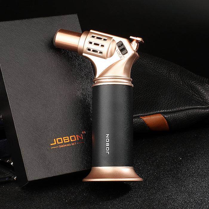 Jobon Standing Jet Torch Lighter Gold - Bong Empire