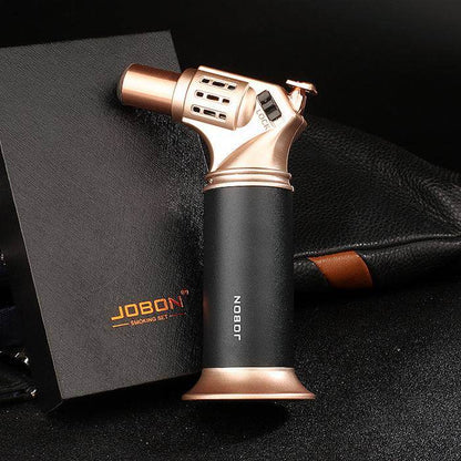 Jobon Standing Jet Torch Lighter Gold - Bong Empire