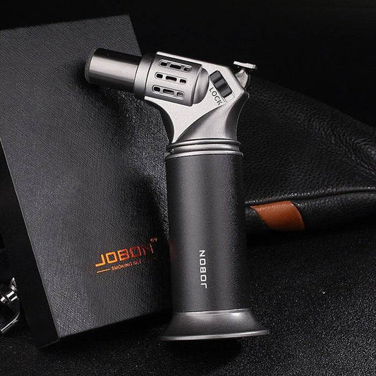 Jobon Standing Jet Torch Lighter Grey - Bong Empire
