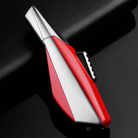Jobon Superior Strong Metal Single Jet Flame Lighter Red - Bong Empire