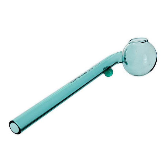 Teal Sweet Puff Glass Pipe 14cm - Bong Empire