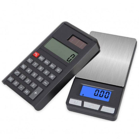 Calculator Digital Pocket Scales with Solar Power 0.01g-500g - Bong Empire