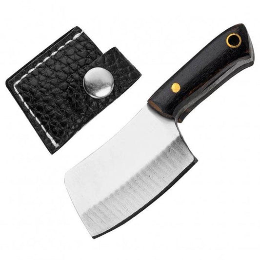 Stainless Steel Mini Knife With Sheath Keychain Set H - Bong Empire