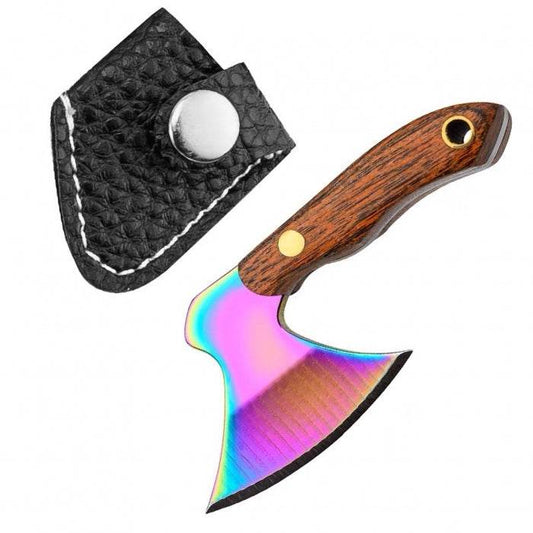 Stainless Steel Mini Knife With Sheath Keychain Set K - Bong Empire