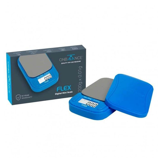On Balance Flex Digital Scales FL200 0.01g-200g Blue - Bong Empire