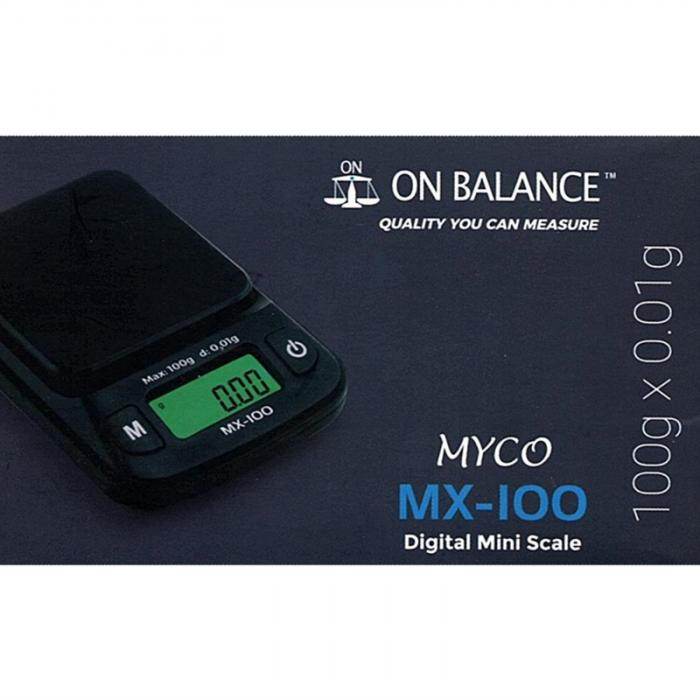 On Balance Myco Digital Scales MX100 0.01g-100g - Bong Empire