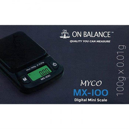 On Balance Myco Digital Scales MX100 0.01g-100g - Bong Empire