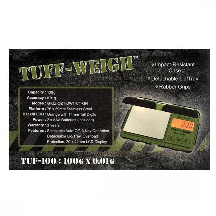 On Balance Tuff Weigh Digital Scales 0.01g-200g - Bong Empire